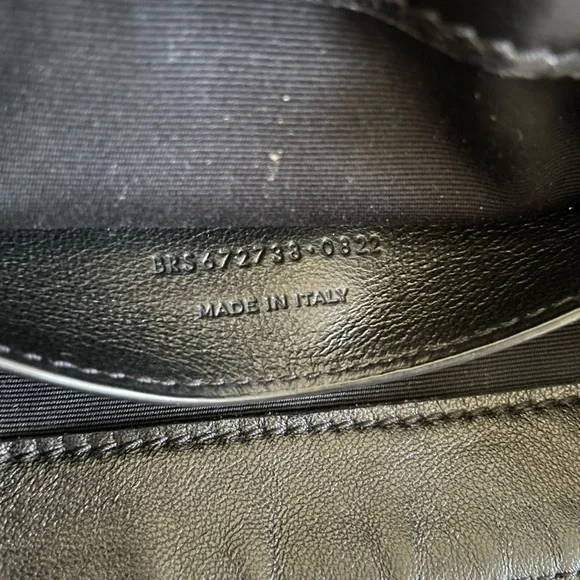 Saint Laurent Black Quilted Crossbody Bag with Gold Logo - Picture 8 of 14